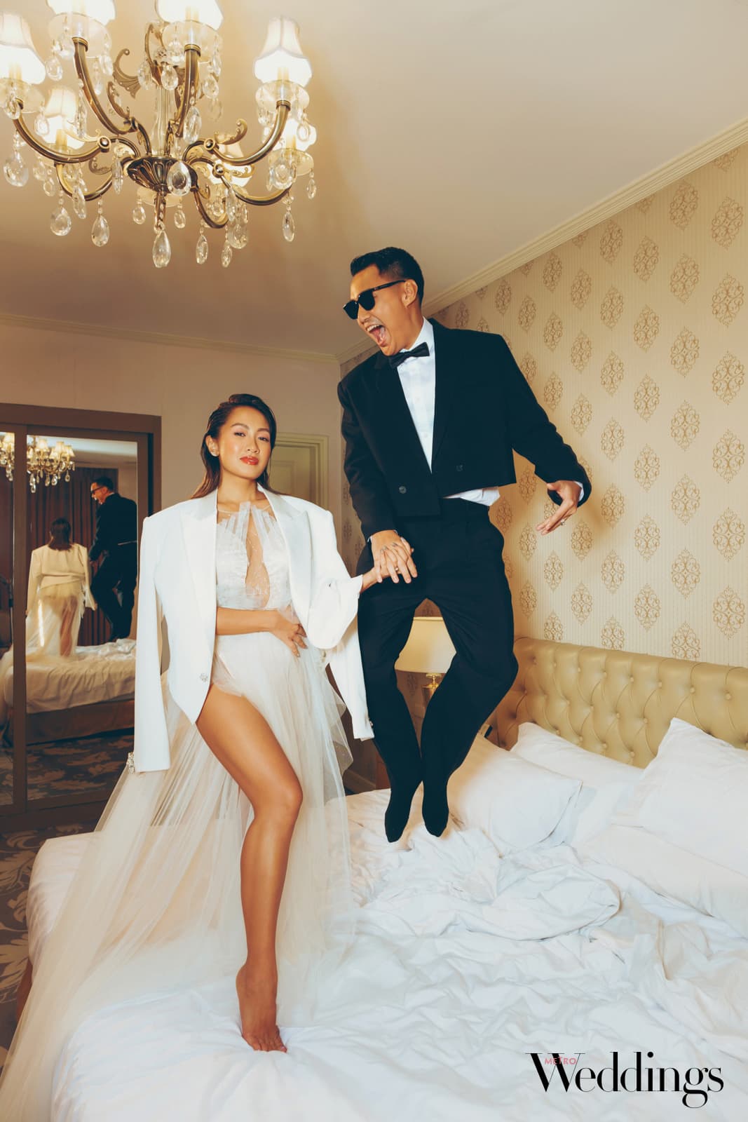Laureen Uy and Miggy Cruz - Metro Weddings cover shoot